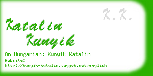 katalin kunyik business card